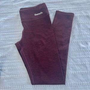 Bench Burgundy Black Leggings size S
